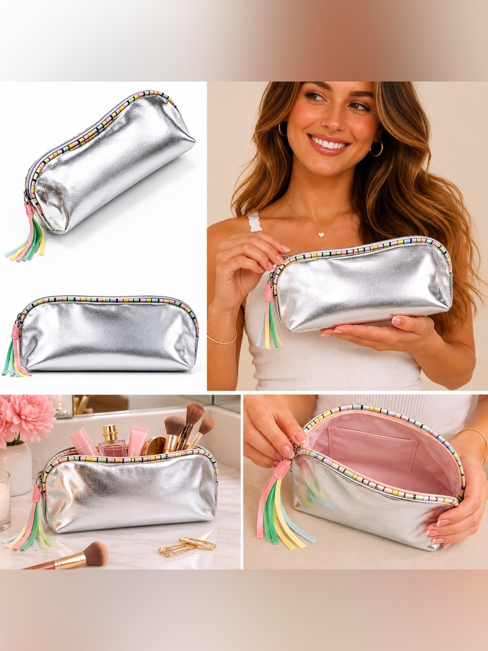 AVON LOVE YOUR BAG  - SILVER (NEW WITH TAGS)